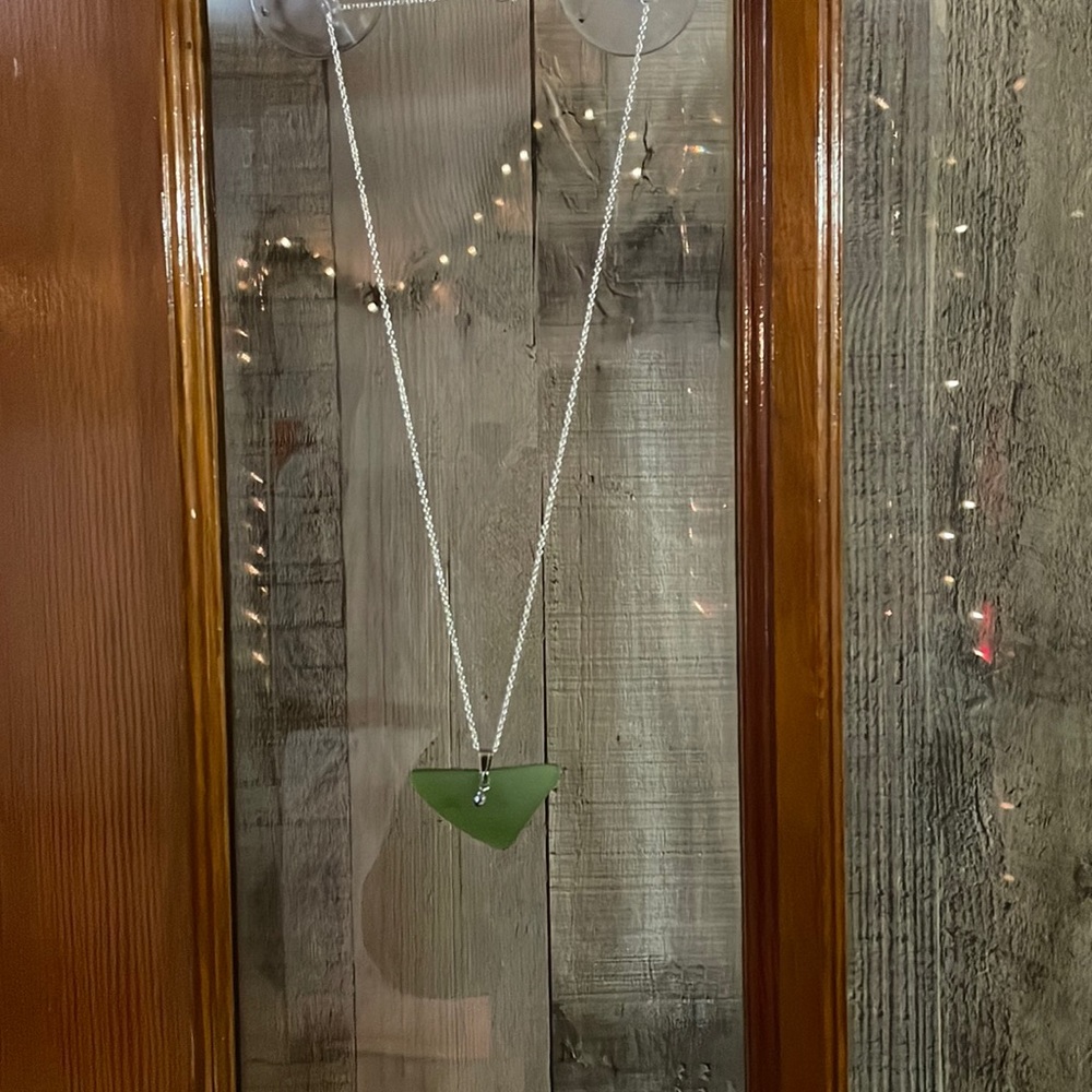 Montana Yellowstone River Glass Necklace